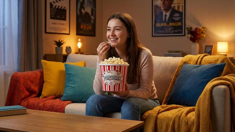 ONONEXPRESS Modern Style Reusable Plastic Popcorn Box/Popcorn Containers/Popcorn Bowls Set for Movie Theater Night - (BPA Free - Red/White 4 Pack-75 oz) - Image 3